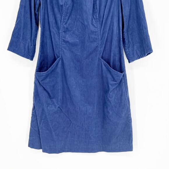 Boden Christina Corduroy Mini Dress 6 Blue - Picture 3 of 6